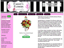 Tablet Screenshot of faughtsflowers.com